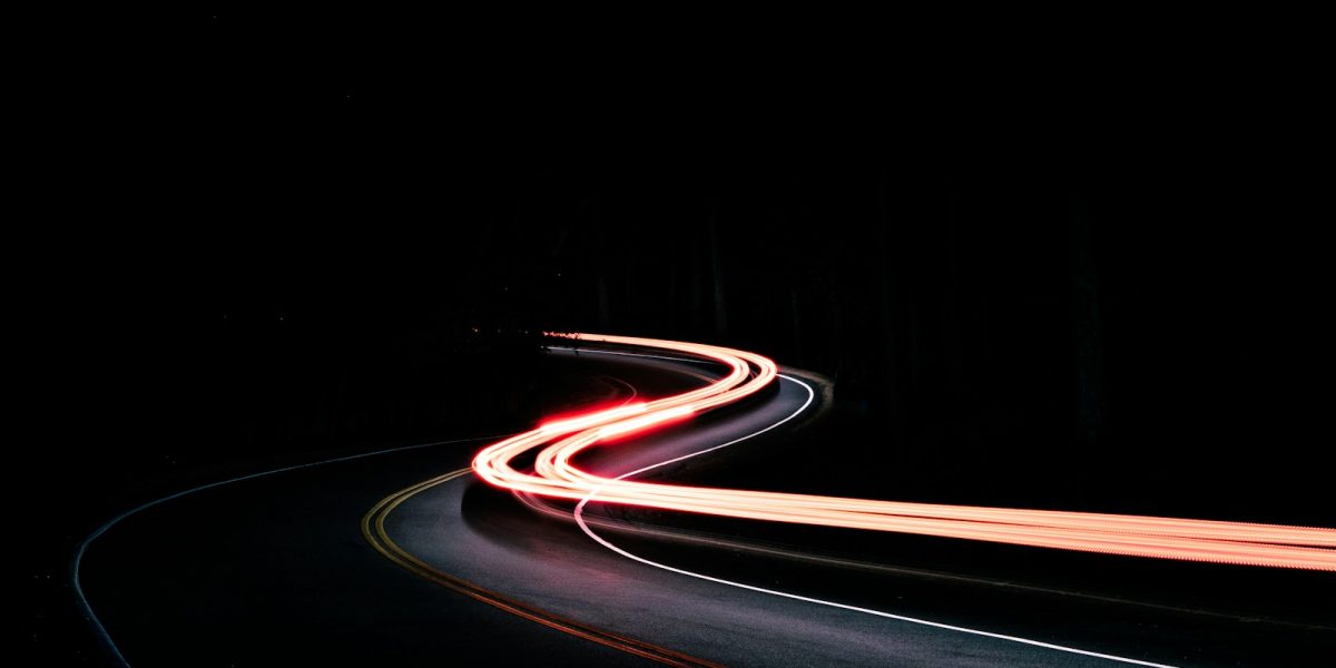 time lapse car running on road